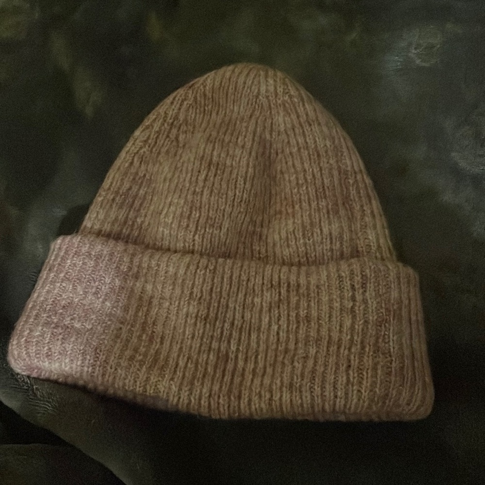 Zara blush pink slouchy beanie